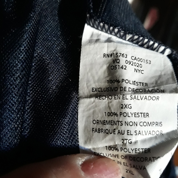 Hanes XXL blue shorts A-2 - Picture 3 of 4